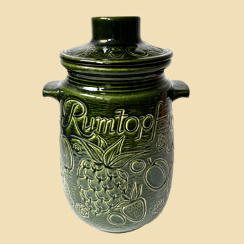 Vintage donkergroene Rumtopf van W.Germany 204-28
