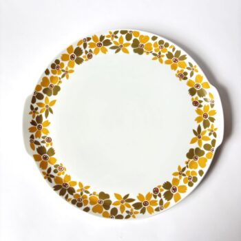 Vintage serveerschaal met een bloemenpatroon van Hutschenreuther