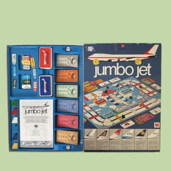 Vintage luchtvaart spel Jumbo Jet uit 1976