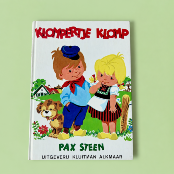 Vintage kinderboek Klompertje Klomp geschreven door Sue Steen en geïllustreerd (gekleurde plaatjes) door Pax Steen